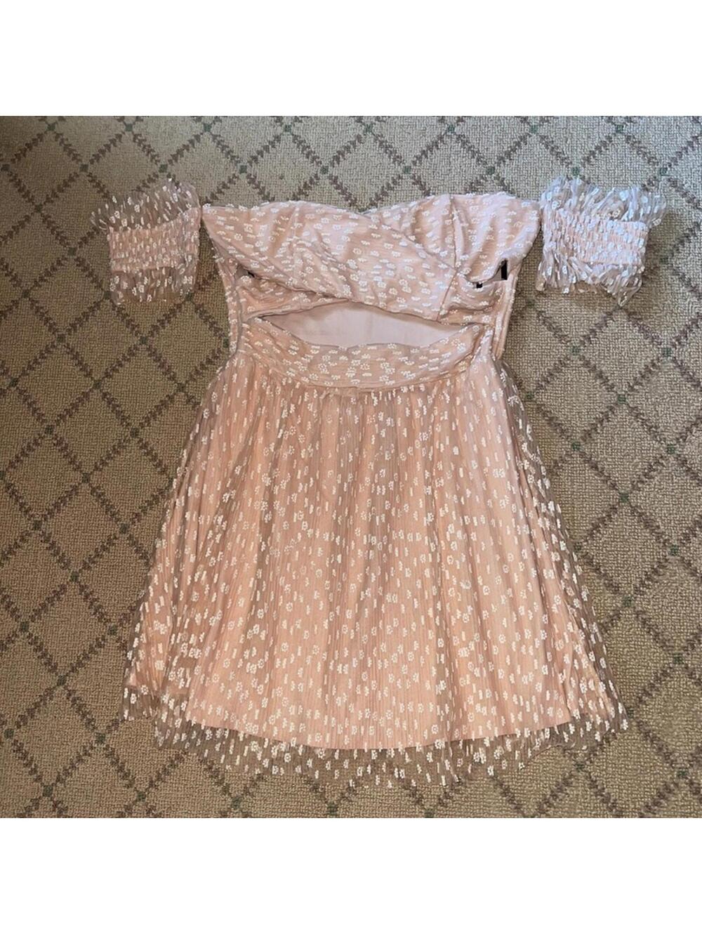 Marjorelle strapless floral lace NWOT  M